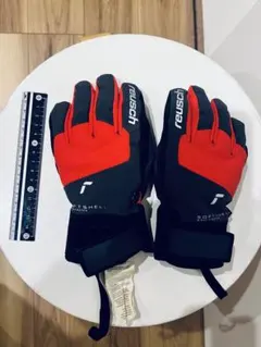 Reusch 子供用スキーグローブ　赤/黒　5〜7才向け