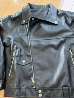 フェイクレザー　レディースライダースジャケット