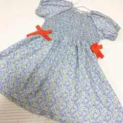 Ledodo しまむら　半袖花柄ワンピース 90のサムネイル