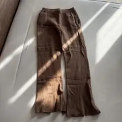 FREAK'S STORE ブラウン ニット スラックスパンツ
