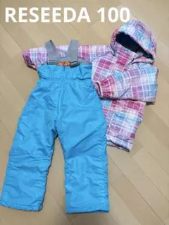 RESEEDA 子ども用スキーウェア チェック柄　100