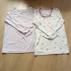 アンダーシャツ 2枚セット 薄紫色・ユニコーン柄