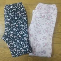 花柄パンツ2点セット 120cm