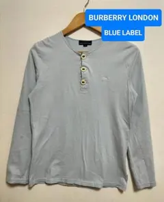 BURBERRY LONDON BLUELABEL　長袖カットソー　ロゴ刺繍のサムネイル