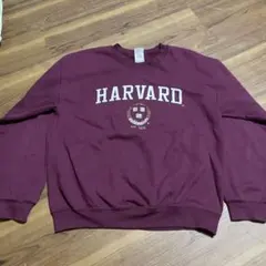 HARVARD ハーバード カレッジロゴ スウェット ワインレッド Mサイズのサムネイル