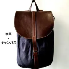 古着 Paquet ホークカンパニー 本革リュック キャンバスのサムネイル