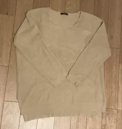 オーバーニットvネックニット