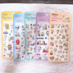 PEANUTS スヌーピー ポップシール 5枚セットのサムネイル
