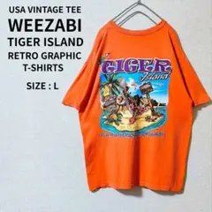 USAヴィンテージ WEEZABI タイガーアイランド グラフィック Tシャツのサムネイル