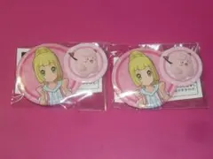 リーリエ＆ピッピ　缶バッジ　２個セット　ポケモン＆トレーナー缶バッジ