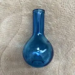 ブルーガラス　一輪挿し　花瓶　フラワーベース