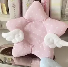 新品☆ファブリックミニクッション☆推しぬい　夢かわ ピンクドットのサムネイル