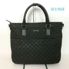 GUCCI 구찌 GG 캔버스 핸드백 블랙 여성 브랜드