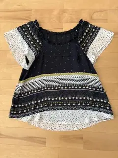 半袖トップス きのこ アイス リボン 黒のサムネイル