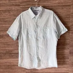 シャツ メンズ水色