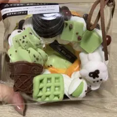 【リアル食べ物系】スクイーズ 抹茶クリームベーグルサンド