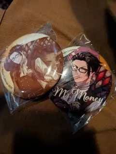 ウォーターチャレンジ　ドリーミーくじ缶バッジ 2個セット　マネー