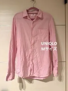 UNIQLO ピンク 長袖シャツ リネン