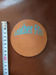 牛革コースター☆浅草 Leather FES スタンプラリーノベルティ