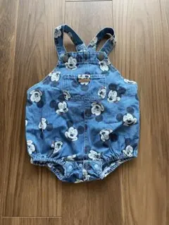 ミッキーマウス デニムロンパース