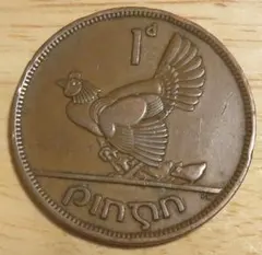 アイルランド古硬貨　1ペニー硬貨1948年銅貨