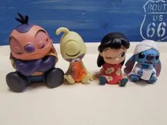 릴로 & 스티치 어깨 준 fig. & 릴렉싱 버스 타임 4체 세트