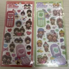 ぴ*ん様 モンチッチ 平成はっぴーフォン 2点