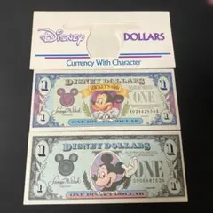 ト*モ様 Disney Dollars 1ドル紙幣 2枚セットのサムネイル