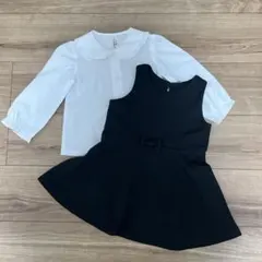 フォーマル　ワンピース　ブラウス　2点セット　90cm