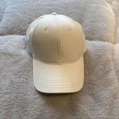 ZARA ホワイト ベースボールキャップ M