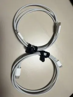Apple純正　ホワイト USB-C/Lightningケーブル 2本セット