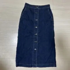 ⚫️値下げ1400円→1300円UNIQLO ダークデニム タイトスカート