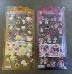 新品　ウサハナ　メロクロ　サンリオ　ドロップジェリーシール