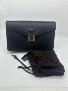 【極美品】dunhill ダンヒル セカンドバッグ クラッチ レザー 鍵・保存袋