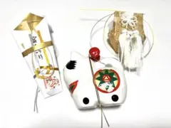 格安！【美品】新品未使用品　お宮参り小物3点セット　男女兼用