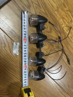 バイク用 ミニウインカー 4個セット ブラックのサムネイル