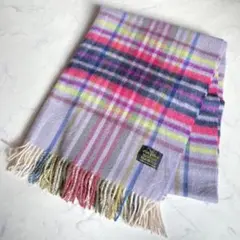 Glen Prince チェック ウール ストール グレンプリンス マフラー