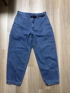 ザノースフェイス パープルレーベル デニムワイドテーパードフィールドパンツ