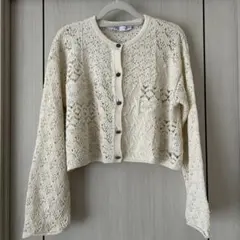 Emiko⭐︎様 ZARA ザラ レースニットカーディガン