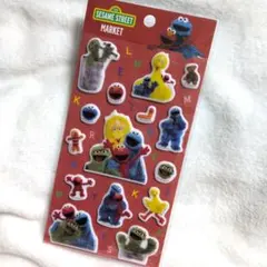 新発売 ぷっくりシール レッド セサミストリートマーケット限定