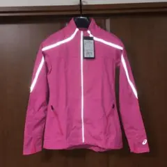 新品　アシックス　ランニング　ウインタージャケット　S　ピンク　ブルゾン