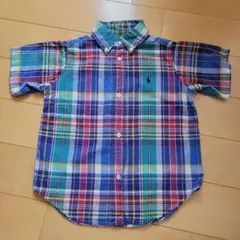 ラルフローレン 半袖チェックシャツ 3/3T