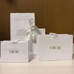 【袋のみ】Dior ショップ袋4枚セット ホワイト