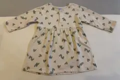 プチバトー　スウェット長袖ワンピース　24m/86cm