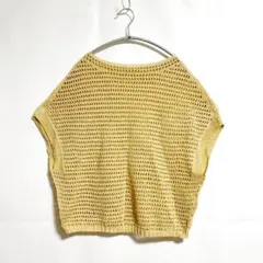 【BLUE FRONCE ブルーフロンセ】コットン美濃和紙 メッシュ トップスのサムネイル