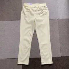 ユニクロ　ウルトラストレッチクロップドレギンスパンツ　M レモンイエロー