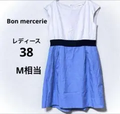 ボンメルスリー　ノースリーブワンピース 38 M相当　ひざ丈ワンピース