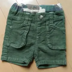 コーデュロイ　ショートパンツ 80