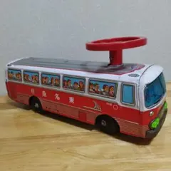 希少・当時物】浅草玩具 観光バス ブリキ玩具 昭和レトロ アンティーク