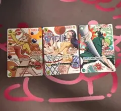 ROUND1 ラウワンワンピースカード ゾロ ナミ ロビン フランキー